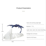 Rechargeable Dragon Bedside Lamp – Warm Light for Kids’ Room