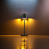 Black LED Table Lamp – Modern Rechargeable Design for Living Room