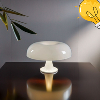 Mushroom-shaped table lamp for living room and bedside ( White )