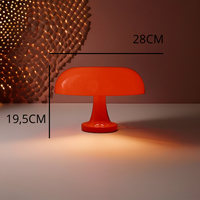 Mushroom-shaped table lamp for living room and bedside ( Orange  )