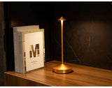 Tall LED Table Lamp – Rechargeable and modern ( gold )