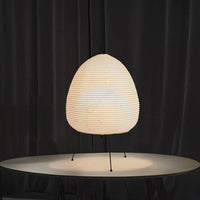 White Table Lamp – Wabi-Sabi Design for Bedside and Living Room