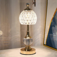 Gold Glass Table Lamp