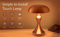 Premium Gold Rechargeable Table Lamp for Living Room