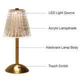 Luxurious Gold Cordless Table Lamp