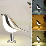 Modern Bird-Shaped Table Lamp – Rechargeable Gold Design for Bedside