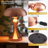 Premium Gold Rechargeable Table Lamp for Living Room