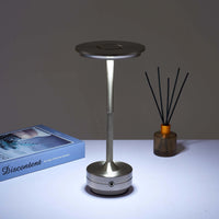 Premium Grey Tall Table Lamp – Modern Rechargeable LED Design