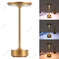 Premium Gold  Tall Table Lamp – Modern Rechargeable LED Design