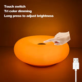 Orange Table Lamp – Modern LED Touch Design