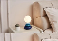 Blue Ceramic Table Lamp – Modern Design for Living Room or Bedroom