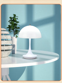 White Mushroom Table Lamp – Rechargeable and modern  for Living Room