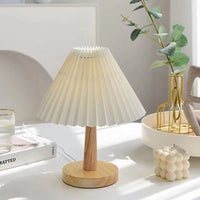 Small Wooden Bedside table Lamp