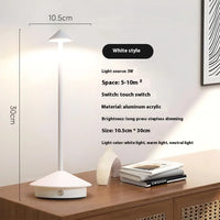 Tall LED Table Lamp – Rechargeable and modern ( White )