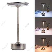 Premium Grey Tall Table Lamp – Modern Rechargeable LED Design