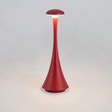 Orange Mushroom Table Lamp – Rechargeable Modern Design