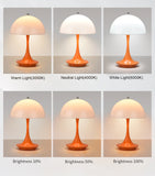 White Mushroom Table Lamp – Rechargeable and modern  for Living Room