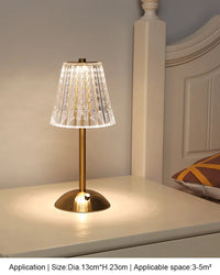 Luxurious Gold Cordless Table Lamp