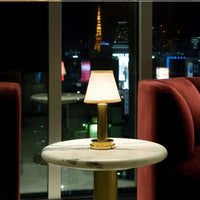 Modern Gold Cordless Table Lamp for  Dining Table and Living Room