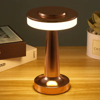 Gold LED Touch Table Lamp – Premium Rechargeable Design for Bedside