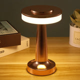 Gold LED Touch Table Lamp – Premium Rechargeable Design for Bedside