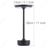 Black Tall Table Lamp – Modern Rechargeable LED Design