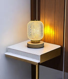 Small Wooden Bedside Lamp – Modern LED Design