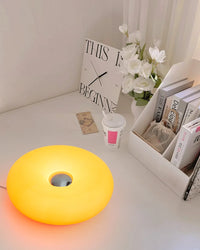 Orange Table Lamp – Modern LED Touch Design