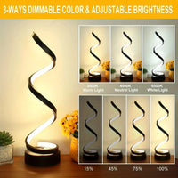 Modern LED  black Table Lamp