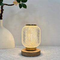 Small Wooden Bedside Lamp – Modern LED Design