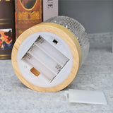 Small Wooden Bedside Lamp – Modern LED Design