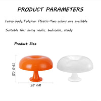 Mushroom-shaped table lamp for living room and bedside ( White )