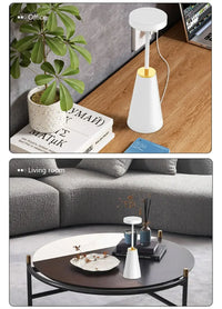 White LED Table Lamp – Modern Rechargeable Design for Living Room