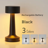 Premium Black LED Touch Table Lamp – Rechargeable and Versatile