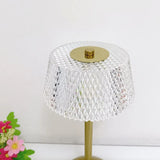 Crystal Gold Cordless Table Lamp – Elegant Design for Living Room