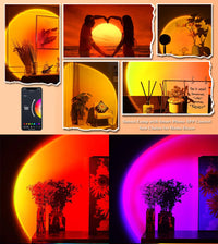 LED Sunset Projector Table Lamp