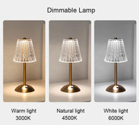 Luxurious Gold Cordless Table Lamp