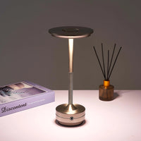 Premium Grey Tall Table Lamp – Modern Rechargeable LED Design