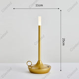 Candle table lamp - rechargeable and modern