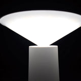 Smart White Table Lamp – Rechargeable and Modern Design