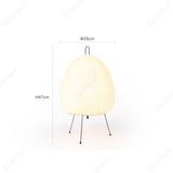 White Table Lamp – Wabi-Sabi Design for Bedside and Living Room