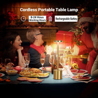 Portable LED Table Lamp – Rechargeable with Touch Controls