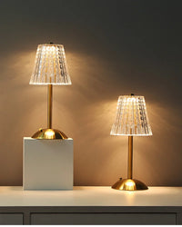 Luxurious Gold Cordless Table Lamp