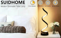 Modern LED  black Table Lamp