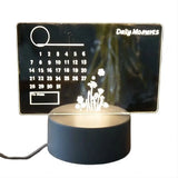 Writable Calendar Bedside Lamp