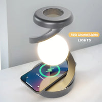 High-Tech LED Desk Lamp – Modern Design with Wireless Charger