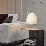 White Table Lamp – Wabi-Sabi Design for Bedside and Living Room