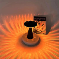 Small Black Mushroom Table Lamp – Rechargeable and portable