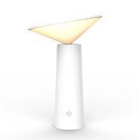 Smart White Table Lamp – Rechargeable and Modern Design