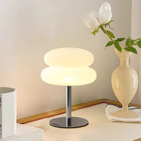 Rechargeable Orange Table Lamp –Modern Style for Living Room